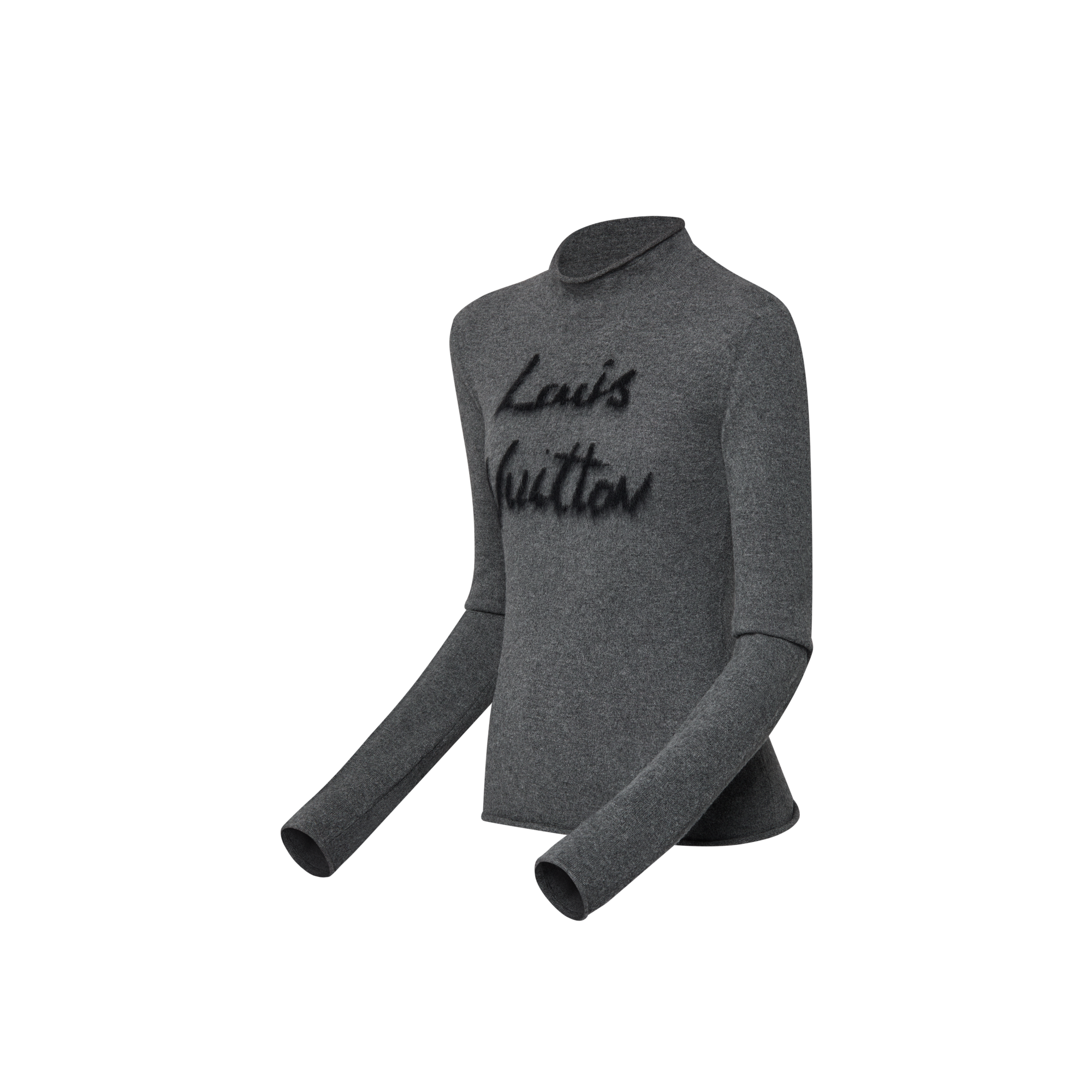 Pullover mit gebürstetem Design und Signatur  Damen Ready to Wear Strick | LOUIS VUITTON (Zoom)